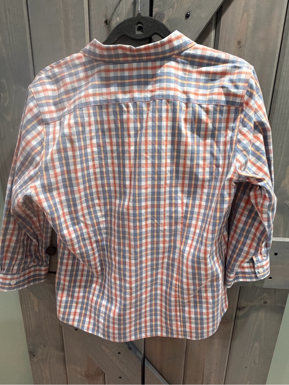 L.L.Bean Women’s Plaid Cotton Button-Down Shirt Medium - Picture 6 of 8
